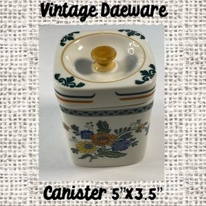 Vintage Daeware Canister 5”x3.5”
